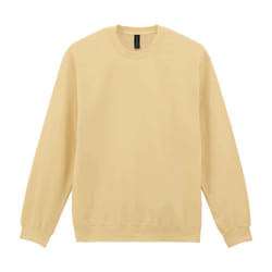 Gildan Mens Softstyle Midweight Sweatshirt - L, Yellow Haze