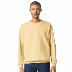 Gildan Mens Softstyle Midweight Sweatshirt - 4XL, Yellow Haze