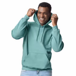 Gildan Mens Midweight Soft Touch Hoodie - 3XL, Aquatic