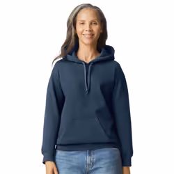 Gildan Mens Midweight Soft Touch Hoodie - M, Blue Dusk