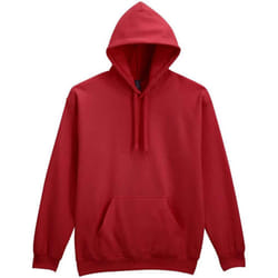Gildan Mens Midweight Soft Touch Hoodie - L, Cardinal Red