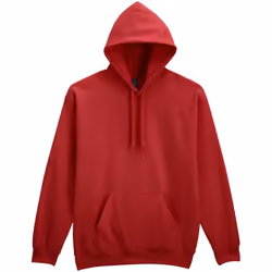 Gildan Mens Midweight Soft Touch Hoodie - 4XL, Cardinal Red