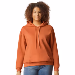 Gildan Mens Midweight Soft Touch Hoodie - M, T Orange