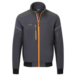 Portwest Mens EV4 Softshell 3 Layer Bomber Jacket - 3XL, Metal Grey