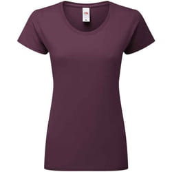 Fruit Of The Loom Womens/Ladies Fit Ringspun Premium Tshirt - S, Dark Plum