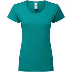 Fruit Of The Loom Womens/Ladies Fit Ringspun Premium Tshirt - XXL, Ocean Teal