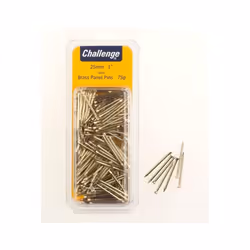 Challenge Brass Panel Pins 25mm Clam Pack 60g