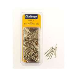 Challenge Brass Panel Pins 25mm Clam Pack 60g