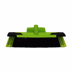 Buffalo 18 Stiff PVC Yard Broom with Scraper Blade & Metal Handle