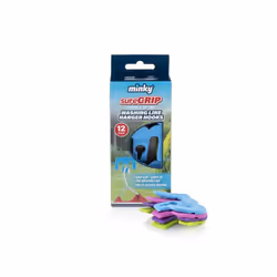 Minky Sure Grip Washing Line Hanger Hooks 12pk