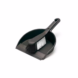 Addis Soft Dustpan & Brush Black