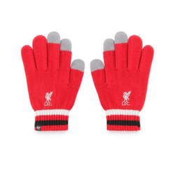 Liverpool FC Childrens/Kids Touch Screen Knitted 47 Gloves
