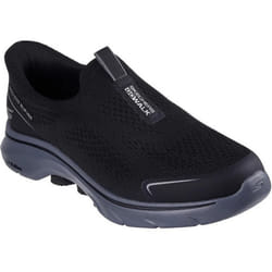 Skechers Mens Go Walk 7 Easy On Evolution Trainers - 7 UK, Black/Charcoal