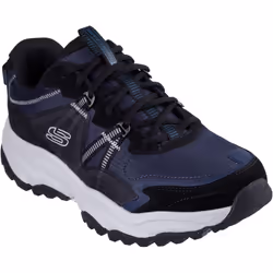 Skechers Mens Vigor AT Richwood Leather Trainers - 9 UK, Navy/Grey
