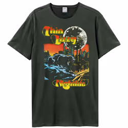 Amplified Unisex Adult Nightlife Thin Lizzy T-Shirt - XS, Charcoal