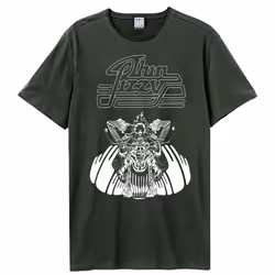 Amplified Unisex Adult Vagabonds The Rocker Thin Lizzy T-Shirt - XS, Charcoal