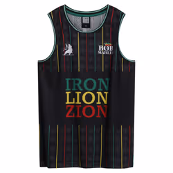 Amplified Mens Destroyer Kiss Basketball Jersey - S, Black