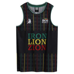 Amplified Mens Destroyer Kiss Basketball Jersey - S, Black