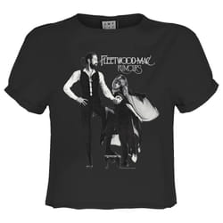 Amplified Womens/Ladies Rumours Fleetwood Mac Crop Top - XS, Charcoal