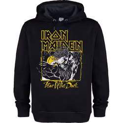 Amplified Unisex Adult Fear Of The Dark Iron Maiden Hoodie - XS, Black