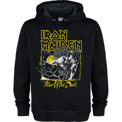 Amplified Unisex Adult Fear Of The Dark Iron Maiden Hoodie - XS, Black