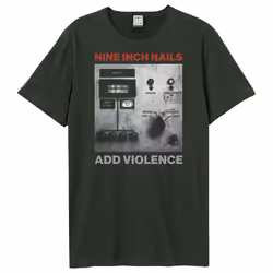 Amplified Unisex Adult Add Violence NIN T-Shirt - S, Charcoal
