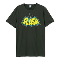 Amplified Unisex Adult Slash Bat Slayer Vintage T-Shirt - XS, Charcoal