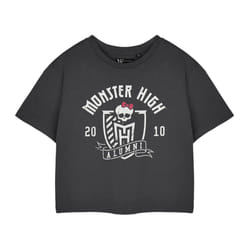 Monster High Womens/Ladies Alumni Short-Sleeved Crop T-Shirt
