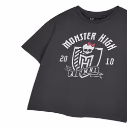 Monster High Womens/Ladies Alumni Short-Sleeved Crop T-Shirt