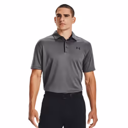 Under Armour Mens Tech Polo Shirt - XL, Graphite/Black