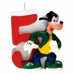 Disney Number 5 Goofy Birthday Candle