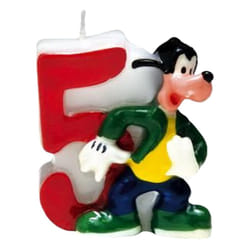 Disney Number 5 Goofy Birthday Candle