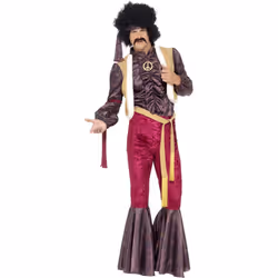 Smiffys Mens 70s Psychedelic Rocker Costume Set