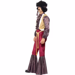 Smiffys Mens 70s Psychedelic Rocker Costume Set