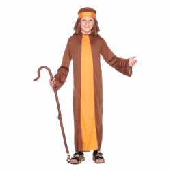 Smiffys Childrens/Kids Shepherd Costume Set - 10-12 Years, Brown
