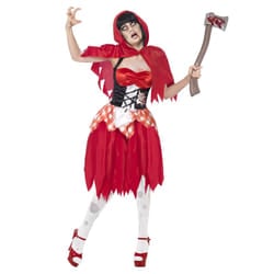 Smiffys Womens/Ladies Beauty Zombie Hooded Costume