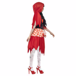 Smiffys Womens/Ladies Beauty Zombie Hooded Costume