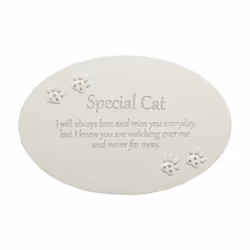 Thoughts of You Resin Memorial Plaque - Cat