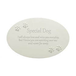 Thoughts of You Resin Memorial Plaque - Dog