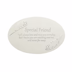 Thoughts of You Resin Memorial Plaque - Special Friend