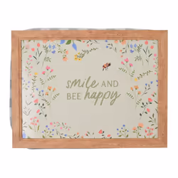 The Cottage Garden Lap Tray - Smile And Be Happy