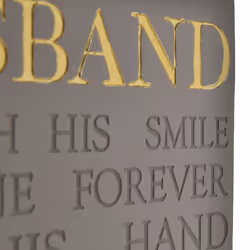 Thoughts of You Memorial Square Plaque - Husband