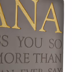 Thoughts of You Memorial Square Plaque - Nana