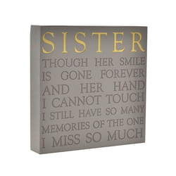 Thoughts of You Memorial Square Plaque - Sister