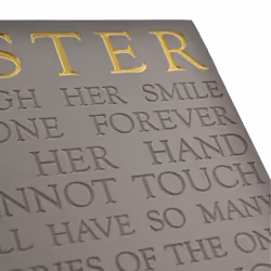 Thoughts of You Memorial Square Plaque - Sister