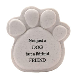 Thoughts of You Pawprint Stone - Dog & Friend