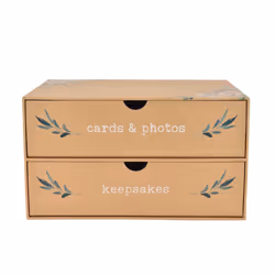 Love Story Keepsake Box 2 Drawers Our Wedding Keepsakes