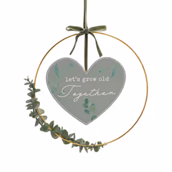 Love Story 'Grow Old' Hoop Wreath