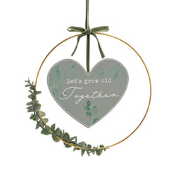 Love Story 'Grow Old' Hoop Wreath