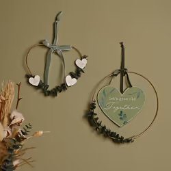 Love Story 'Grow Old' Hoop Wreath